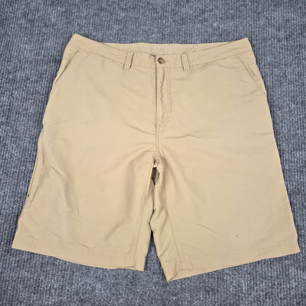 REI Co-op Sahara Mens Hiking Shorts Size 38 Tan Nylon Lightweight Cargo RN37245